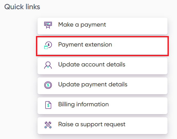 select payment extension